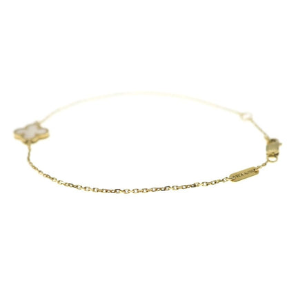 Van Cleef & Arpels Sweet Alhambra Papillon Mother of Pearl Bracelet 18K Yellow Gold — view 4