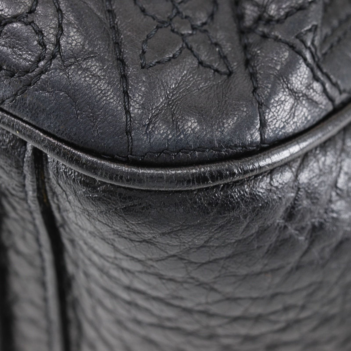 Louis Vuitton Mitzi Monogram Vienna Lambskin Noir Black Handbag — view 4
