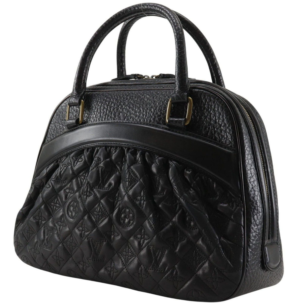 Louis Vuitton Mitzi Monogram Vienna Lambskin Noir Black Handbag — view 2
