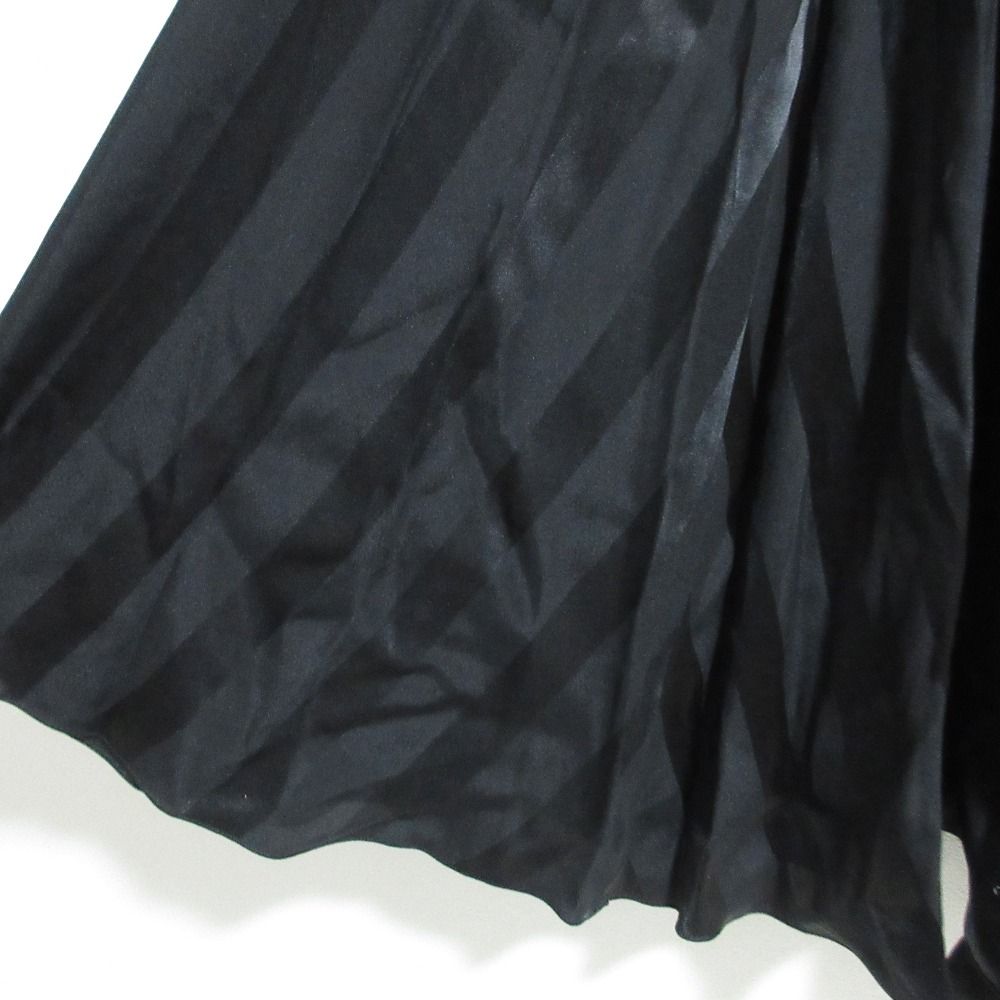 Dolce & Gabbana Crown Button Stripe Bowtie Silk Shirt Dress CD 36 Black — view 8