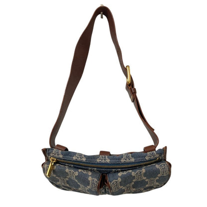 Celine Macadam Denim Waist Bag Blue — view 5