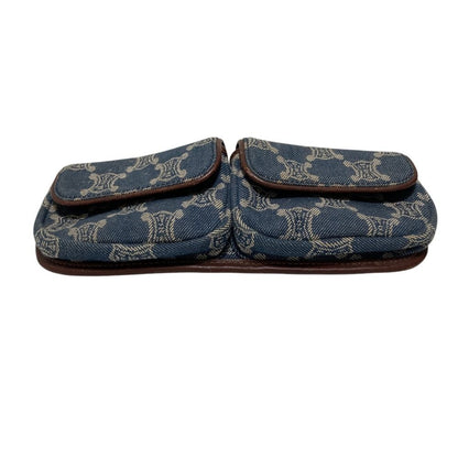 Celine Macadam Denim Waist Bag Blue — view 4