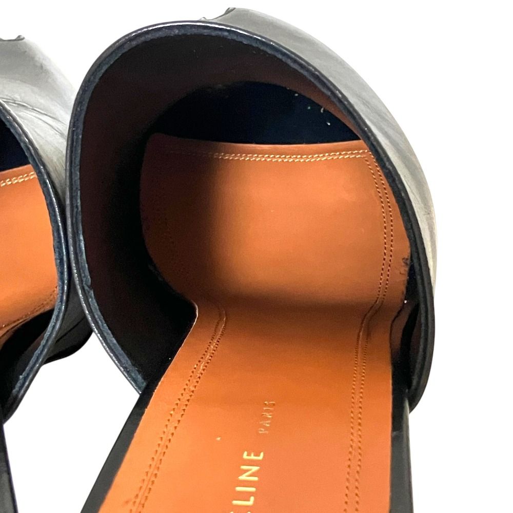 Celine Phoebe Philo Era Open Toe Sabot Sandals Black 38 — view 8