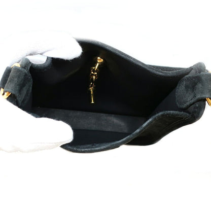 Hermes Heaven Vespa Dobris TPM Black Gold Manufactured Around Suede Handbag — view 5