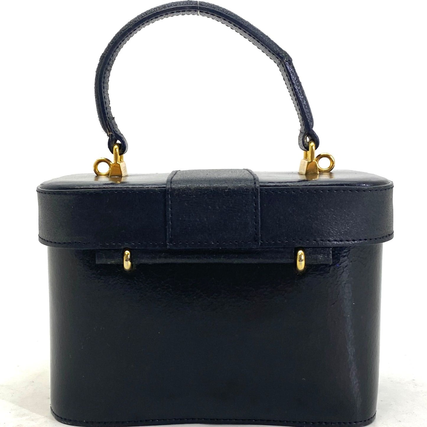 Fendi Vanity Bag Vintage Style Leather Black — view 2