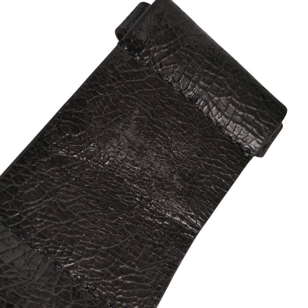 Brunello Cucinelli Monile Leather Belt Black — view 8