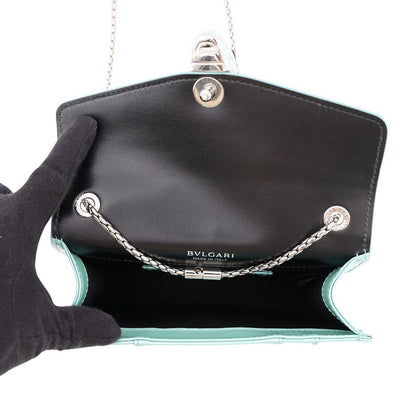 Bvlgari Bulgari Chain Shoulder Bag Serpenti Forever Small Patent Leather — view 5