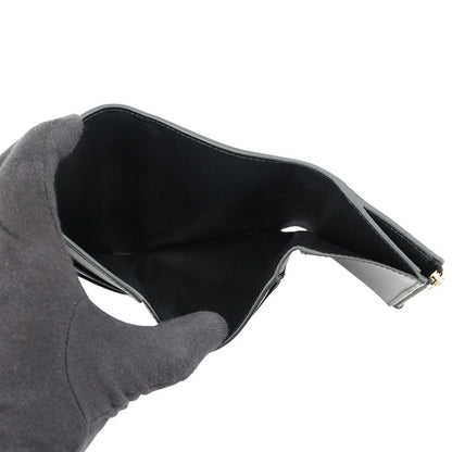 Celine Trifold Wallet Fine Strap Nino Leather Black — view 5