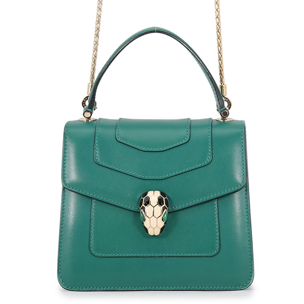 Bvlgari Handbag Serpenti Forever Top Handle Calf Leather 2-Way