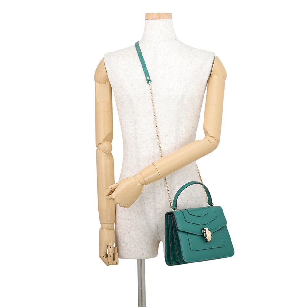 Bvlgari Handbag Serpenti Forever Top Handle Calf Leather 2-Way — view 5
