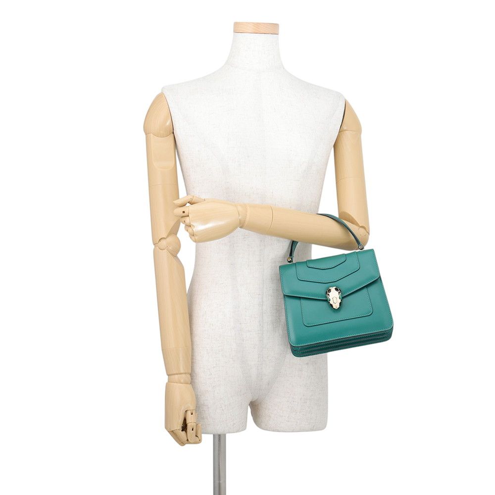 Bvlgari Handbag Serpenti Forever Top Handle Calf Leather 2-Way — view 4