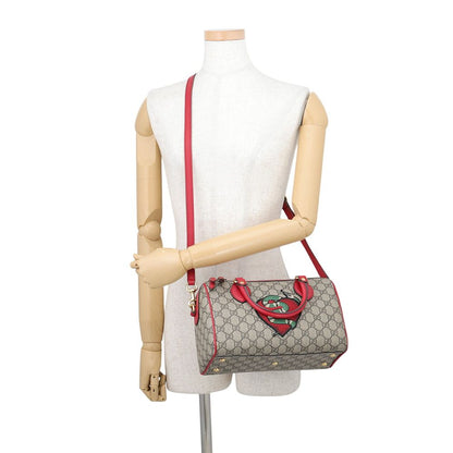 Gucci Handbag Boston Snake Heart GG Supreme Leather 2-Way Shoulder Holiday — view 5