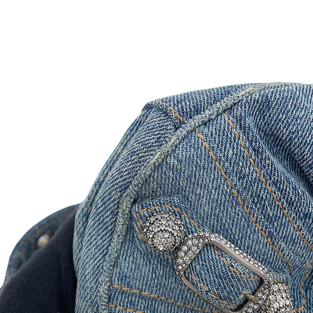 Balenciaga Shoulder Bag Le Cagole XS Distressed Denim — view 8