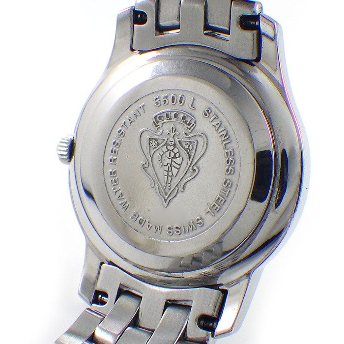Gucci Watch Class Silver Dial Roman Index Date SS Quartz Analog — view 4