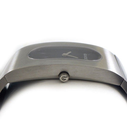 Gucci Watch Bangle Black Dial Satin SS Quartz Analog — view 2