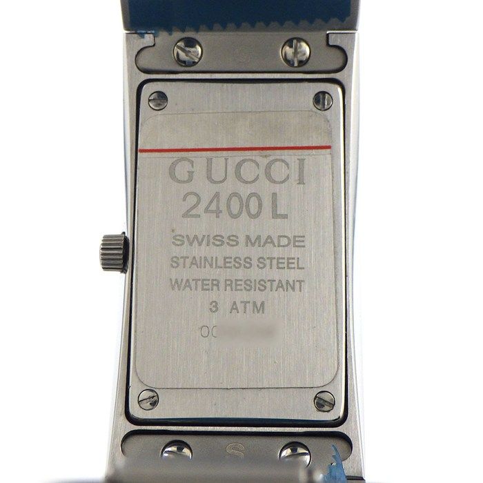 Gucci Watch Bangle Black Dial Satin SS Quartz Analog — view 4