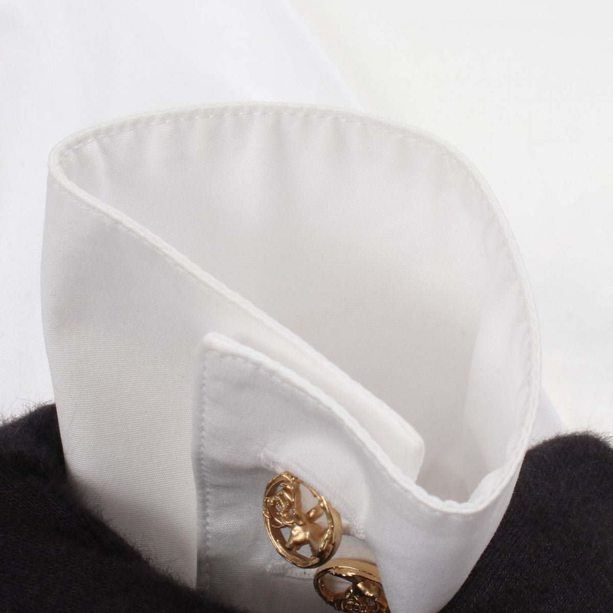 Chanel Frill Blouse Cotton Shirt — view 8