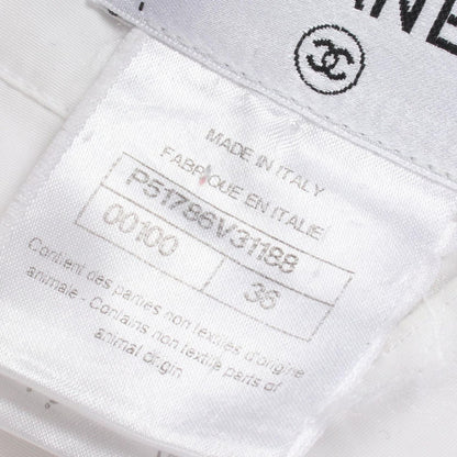 Chanel Frill Blouse Cotton Shirt — view 5