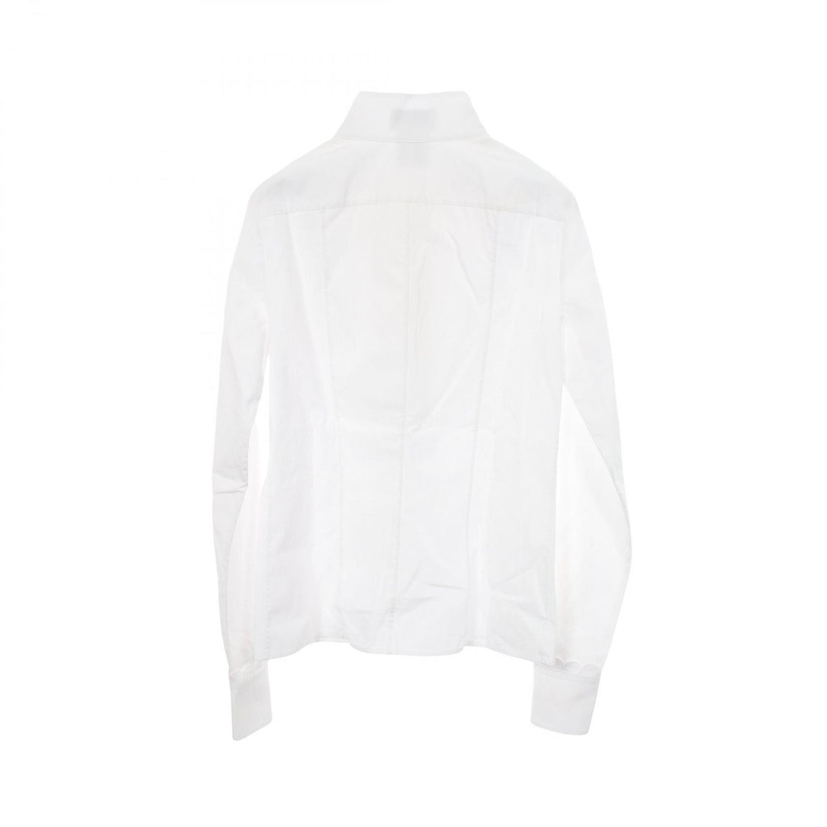 Chanel Frill Blouse Cotton Shirt — view 2
