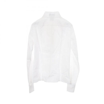 Chanel Frill Blouse Cotton Shirt — view 2