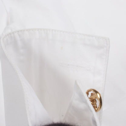 Chanel Frill Blouse Cotton Shirt — view 7