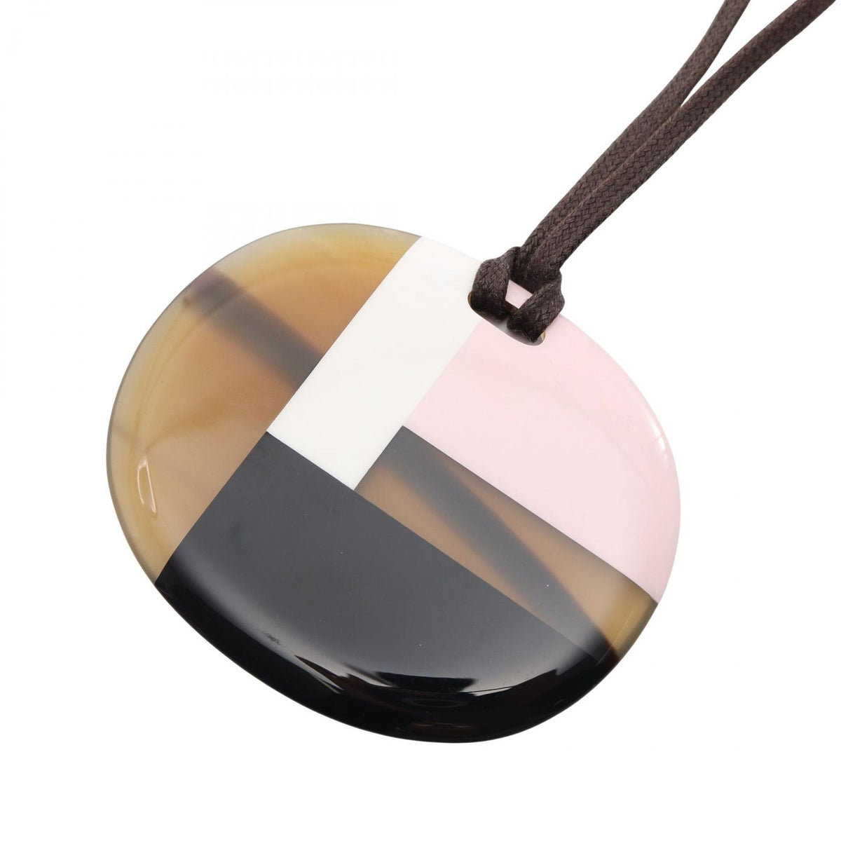 Hermes Necklace Multicolor Brown