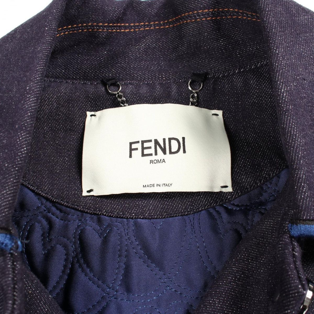 Fendi Denim Jacket Open Your Heart Signature Embroidery — view 3