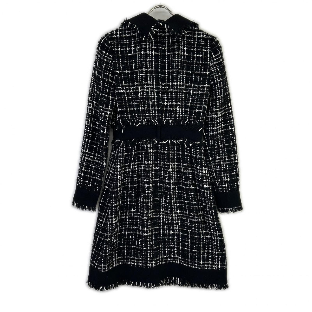 Dolce & Gabbana Black Button Tweed Dress 38 — view 2
