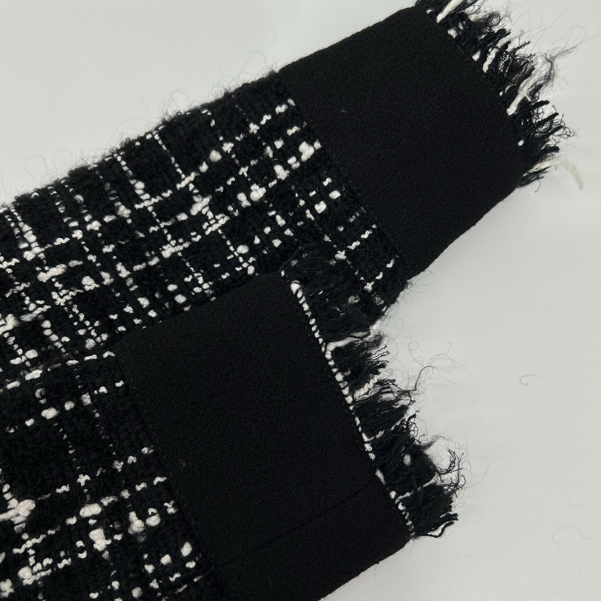 Dolce & Gabbana Black Button Tweed Dress 38 — view 8