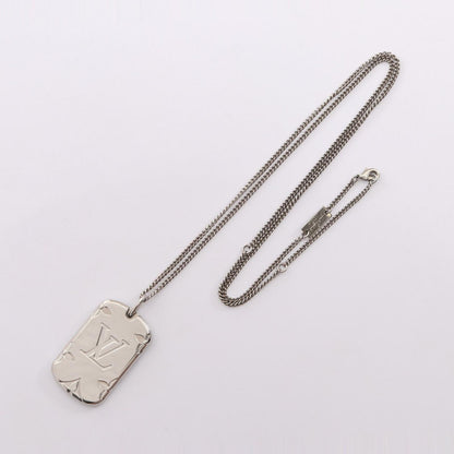 Louis Vuitton Necklace Locket Monogram Silver — view 4
