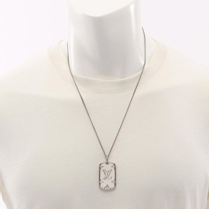 Louis Vuitton Necklace Locket Monogram Silver — view 8