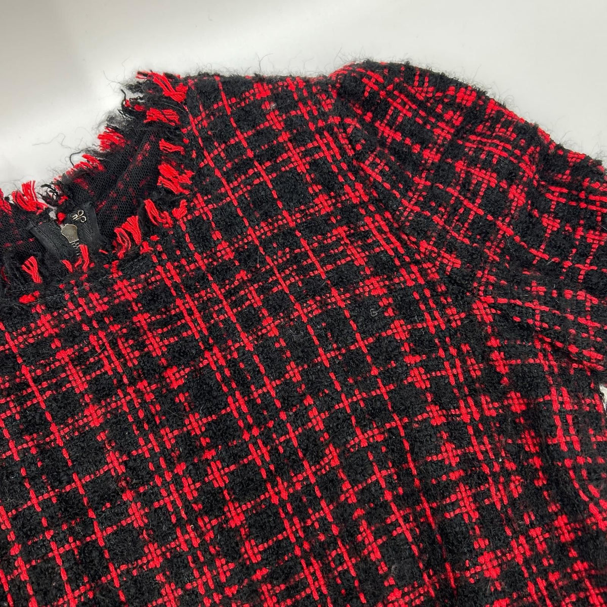 Dolce & Gabbana Red Black Tweed Dress 38 — view 6