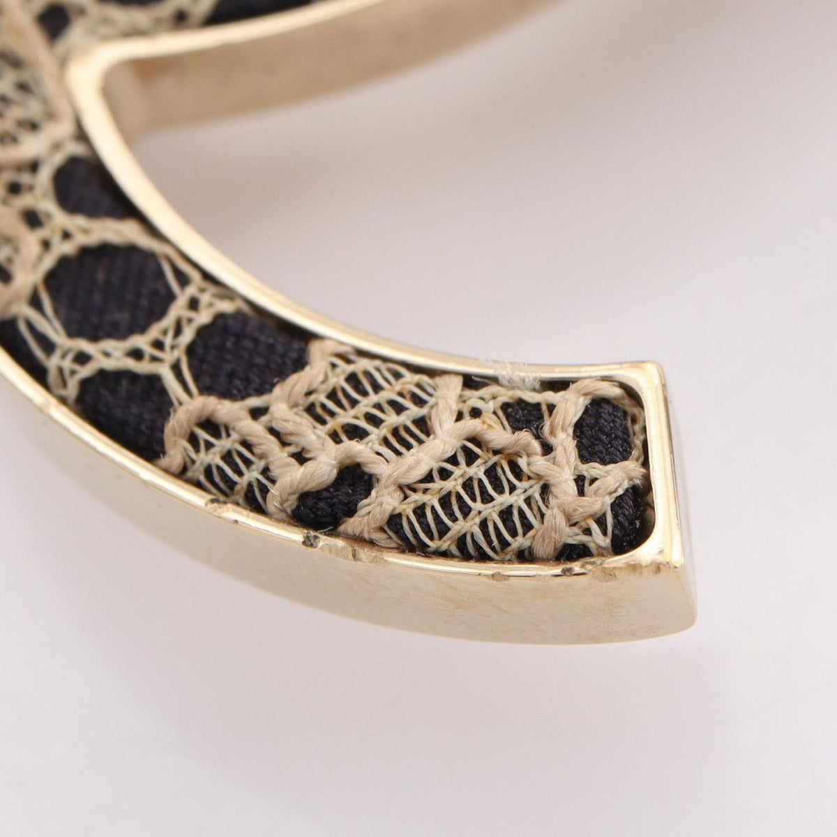 Chanel Brooch CC Logo Lace — view 6