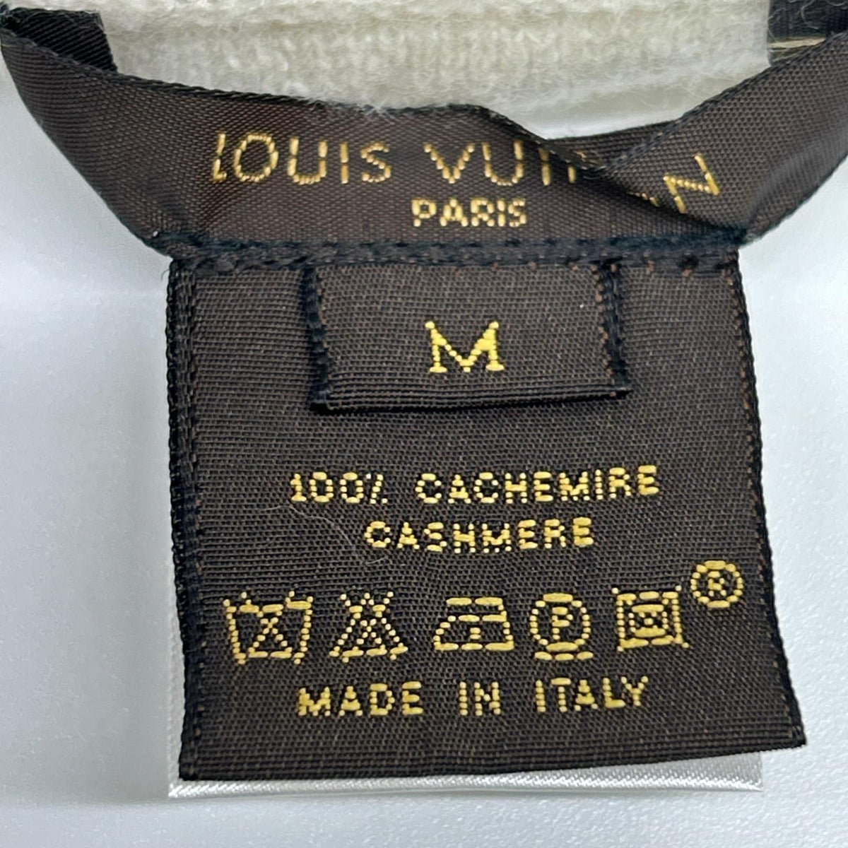 Louis Vuitton White Cashmere Turtleneck Knit Sweater — view 3