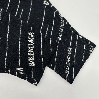 Balenciaga Black Logo Knit Pullover XS Sweater — view 7