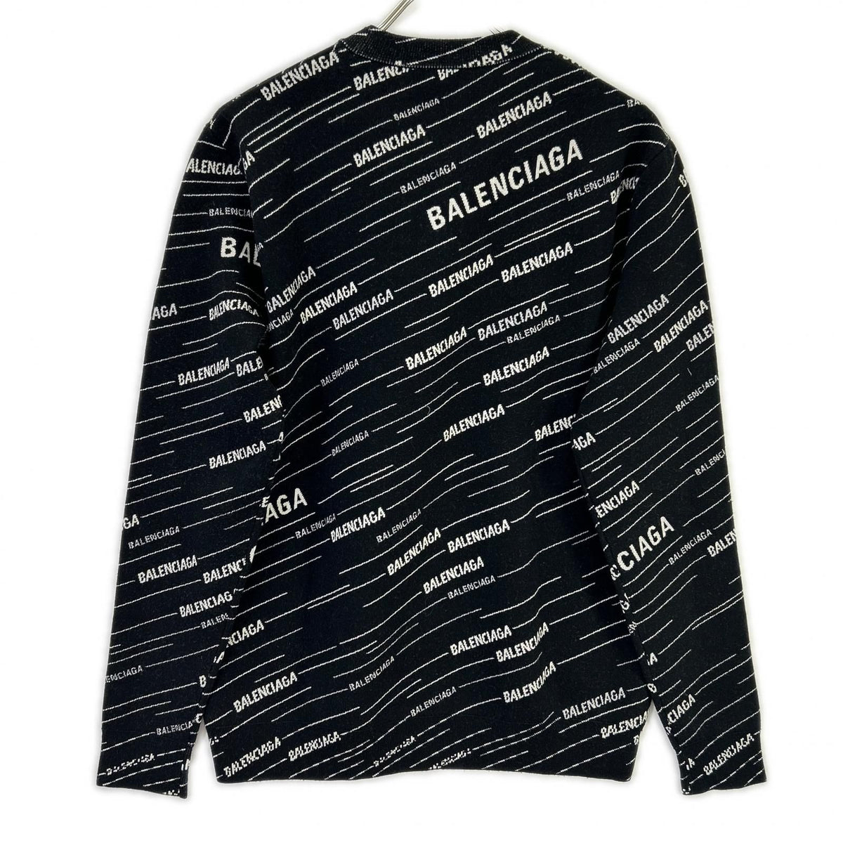 Balenciaga Black Logo Knit Pullover XS Sweater — view 2