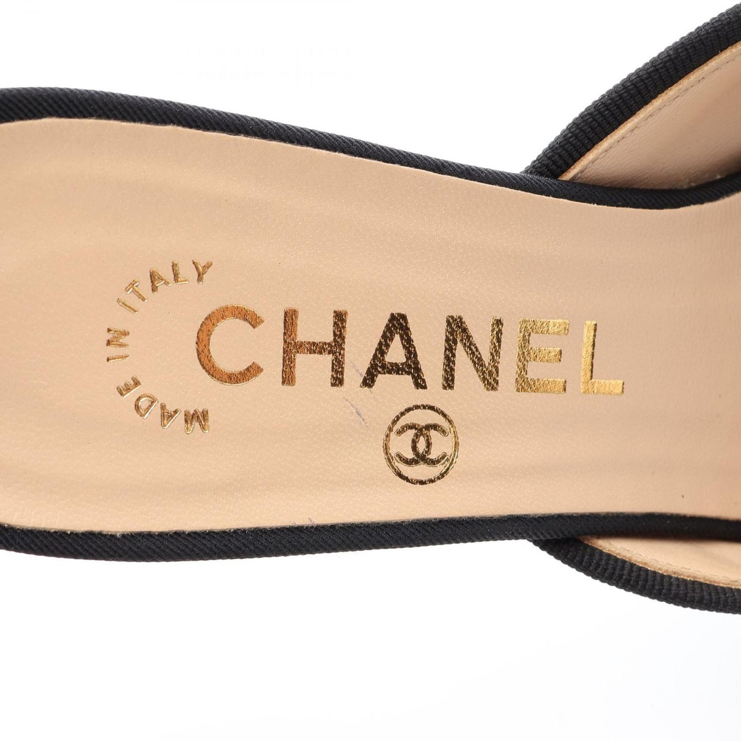 Chanel Mules CC Logo Ribbon Suede — view 5
