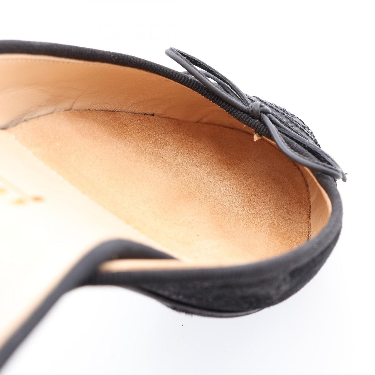 Chanel Mules CC Logo Ribbon Suede — view 8