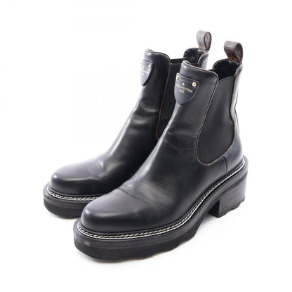 Louis Vuitton Boots Beaubourg Line Monogram Leather Canvas Side Gore