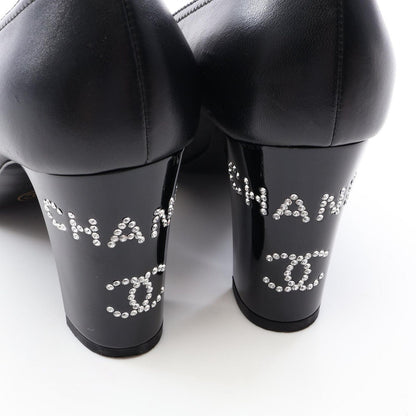 Chanel Pumps CC Logo Leather Heels — view 7