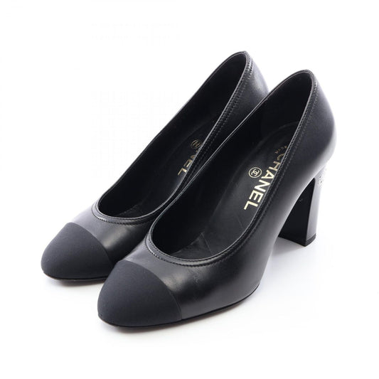 Chanel Pumps CC Logo Leather Heels