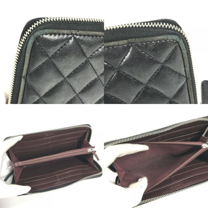 Chanel Wallet CC Logo Quilted Leather Black — view 8