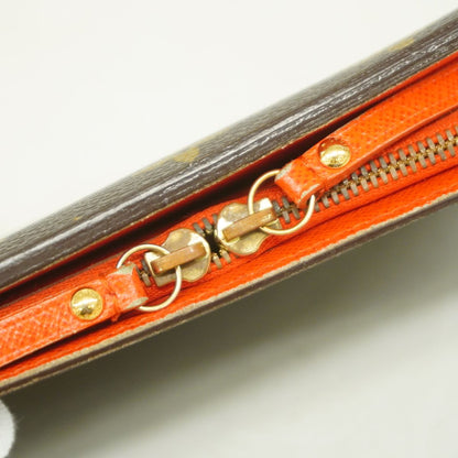 Louis Vuitton Wallet Monogram Portefeuille Insolite Brown Orange — view 7