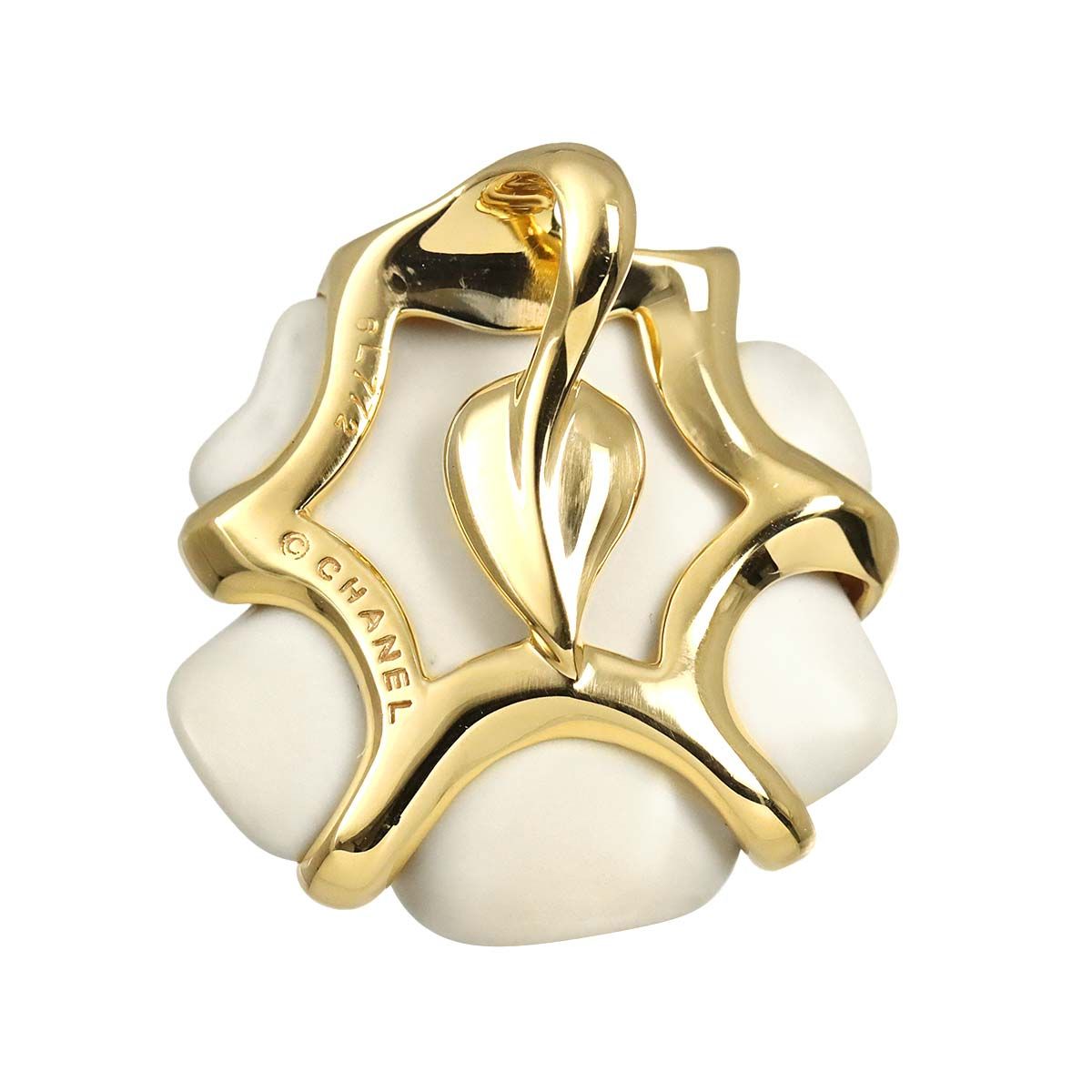 Chanel Camellia Pendant Top Cashoron 18K Yellow Gold — view 4