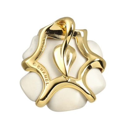 Chanel Camellia Pendant Top Cashoron 18K Yellow Gold — view 4
