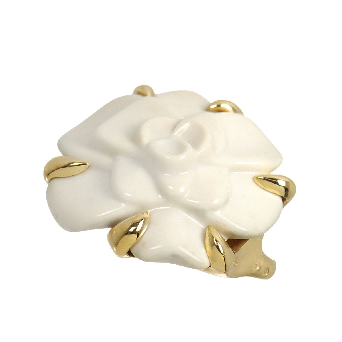 Chanel Camellia Pendant Top Cashoron 18K Yellow Gold — view 3