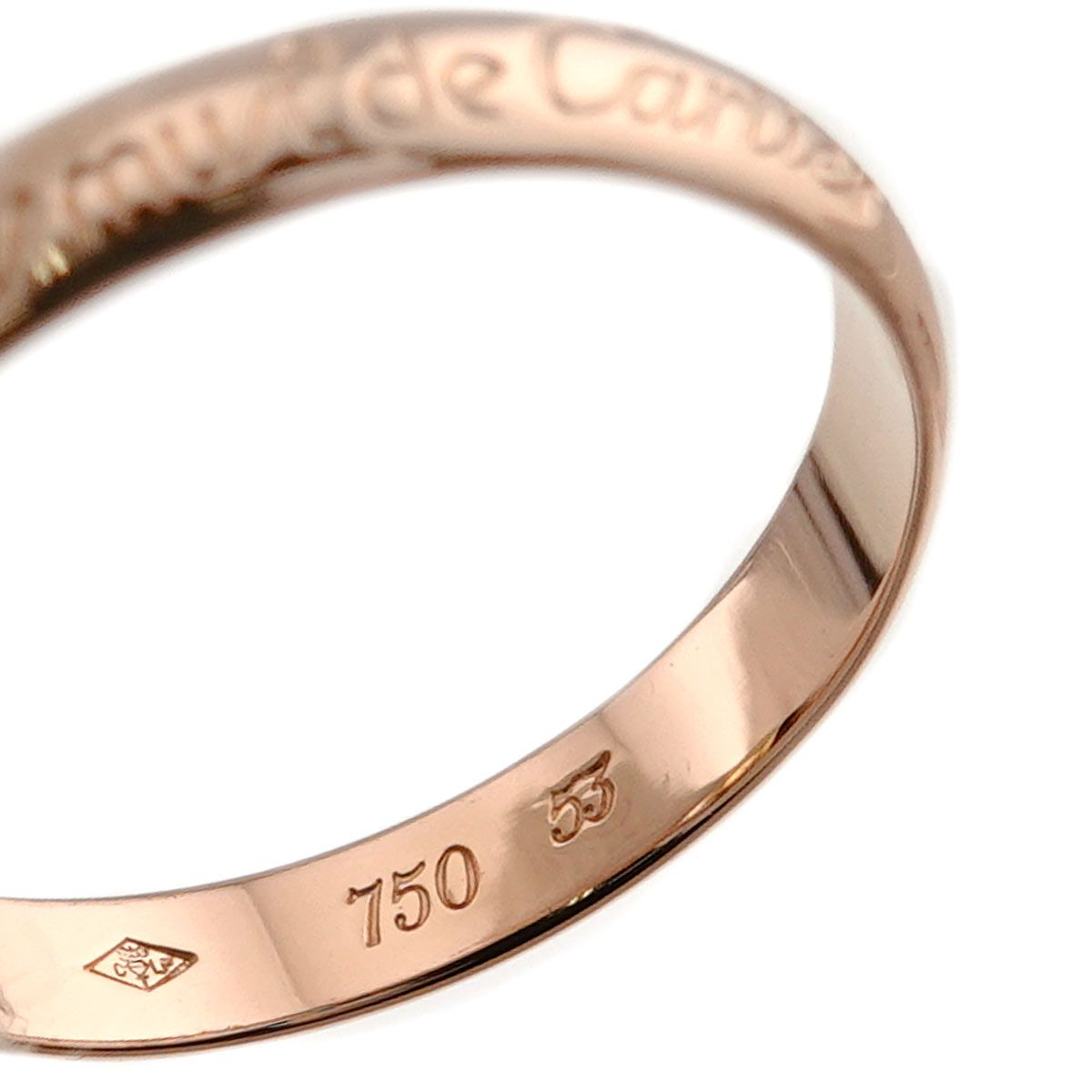 Cartier Trinity 53 Ring MM 18K Yellow Gold WG PG Triple Strand Three Gold Color 750 — view 4