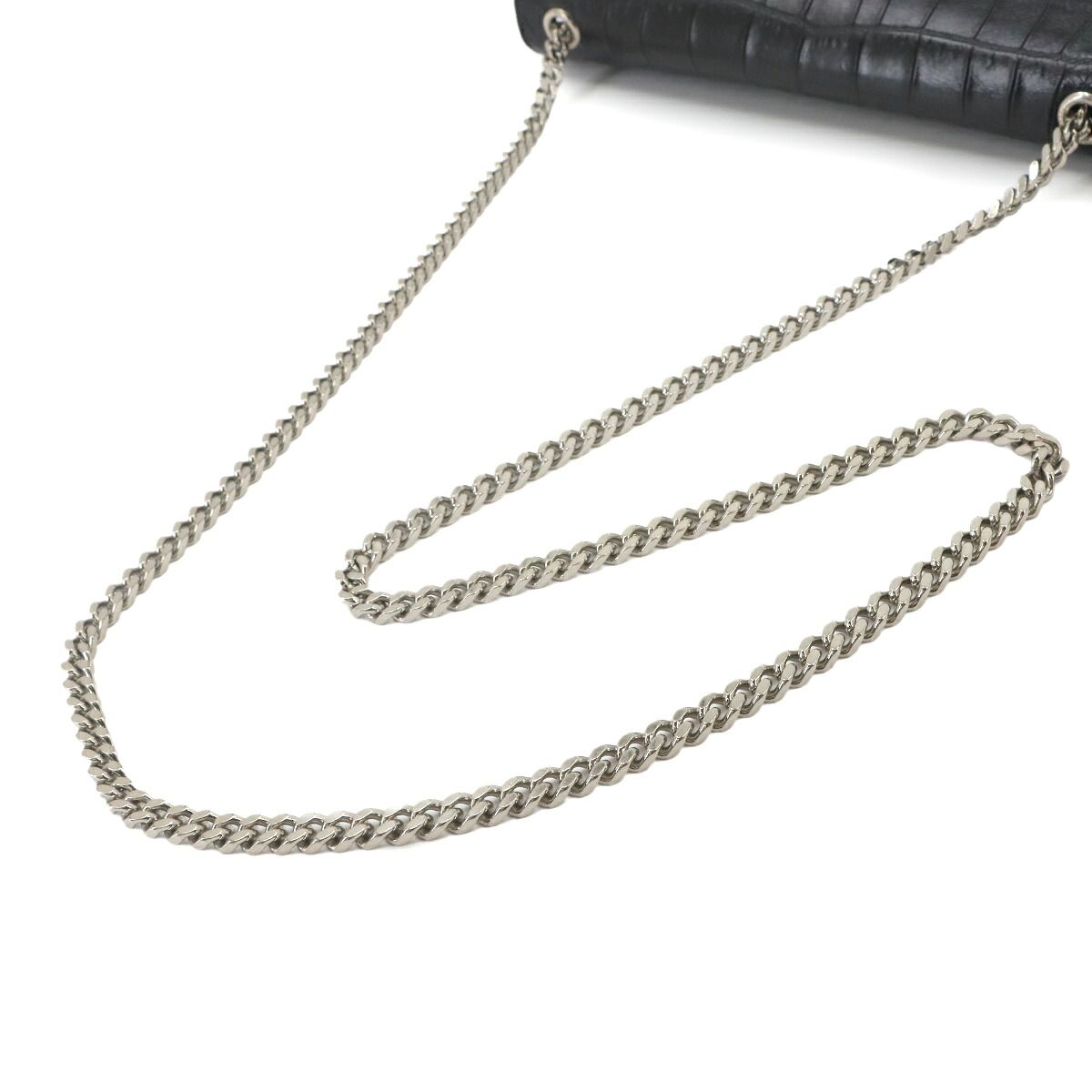 Saint Laurent Kate Chain Shoulder Bag Croco — view 5