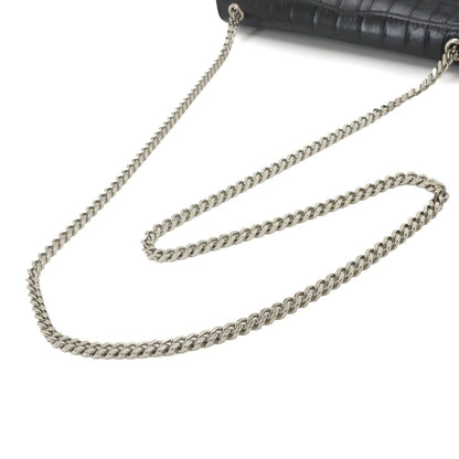 Saint Laurent Kate Chain Shoulder Bag Croco — view 5