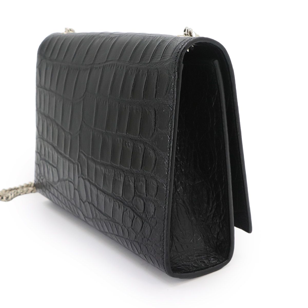 Saint Laurent Kate Chain Shoulder Bag Croco — view 3